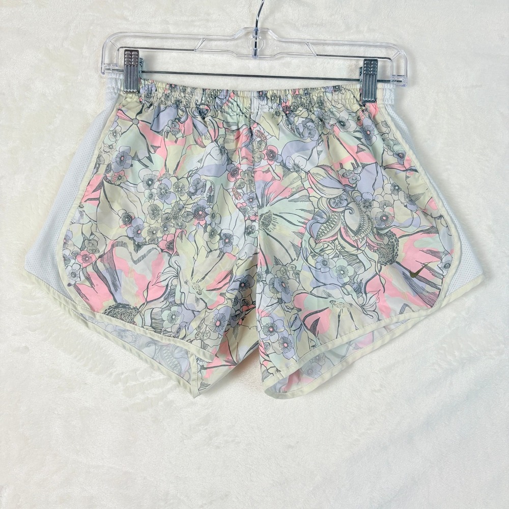 Nike‎ Kids Size XL Dri Fit Athletic Shorts Lot Green & Floral Elastic Waistband - Picture 11 of 16